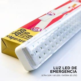 Luz de Emergencia Portatil 2020 Litio LED Ultra Slim Atomlux 60 Leds
