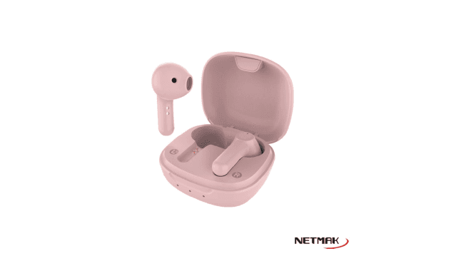 Auricular Bluetooth TWS Touch Netmak (NM-MIKO-P) Pink