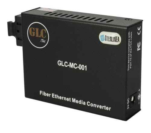 Conversor Dual de Fibra Optica GLC (GLC-MC-001) Con Fuente