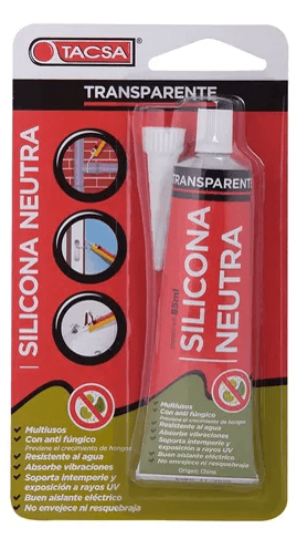 Silicona Neutra Transparente x85ml Tacsa (PTTACSA401IP)