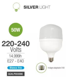 Lampara Led 50w/285w 6500K Fria Silver Light (QGALP000006)