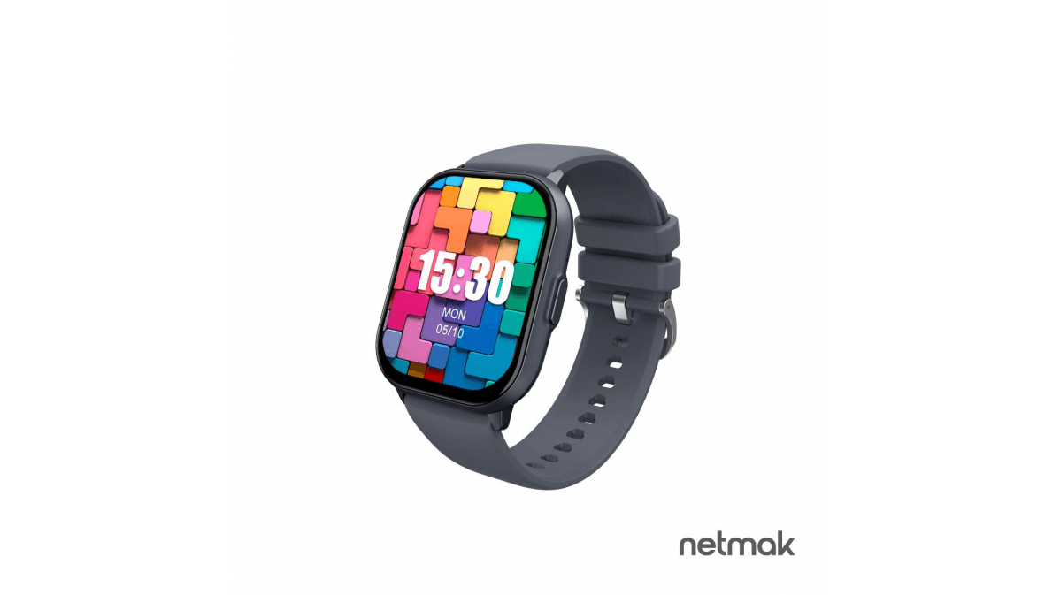 Smartwatch Bluetooth Amoled 2.04" 5.2 Netmak (NM-SPRINT-S) Gris