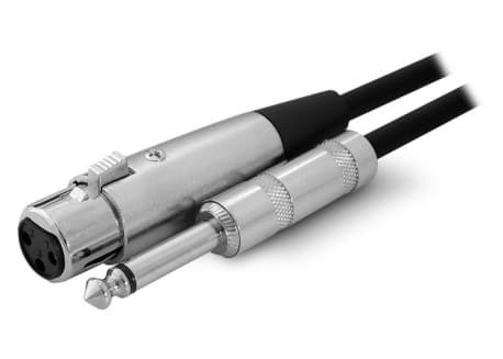 Cable de Audio Canon a 6.5mm Mono 1Mts (AR CANON A 6.5 1MTS) S3054