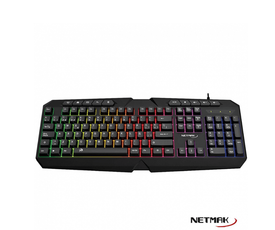 Teclado Gamer Retroiluminado Usb Multimedia Netmak (NM-X402)
