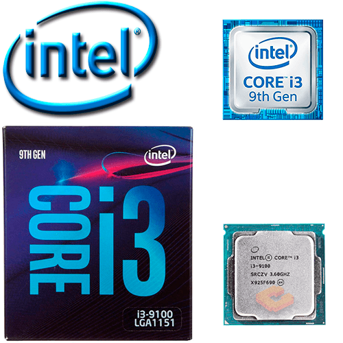 Intel Core i3 9100 3.6 Ghz 9Th Gen SRCZV s1151 IMP5