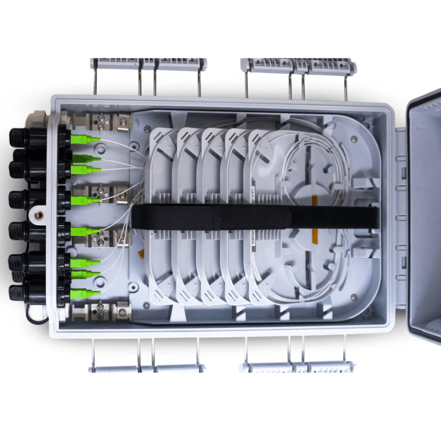 Fdb Caja Exterior Ftth 2X8 Easy Connect Split 1X8 SC/APC C/Derivacion (GLC-FBD-006-01)