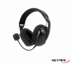 Auricular Inalambrico Gamer NETMAK Negro TRI modo BT / 3.5 / Receptor USB (NM-N35)