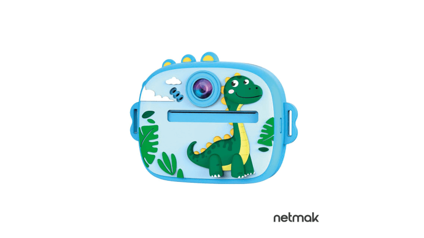 Camara Impresora Para Niños Azul Netmak (NM-KIDCAM2-B)