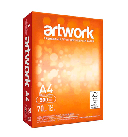 Resma Artwork Alcalino FSC-2 21x29.7 A4 70gs x500