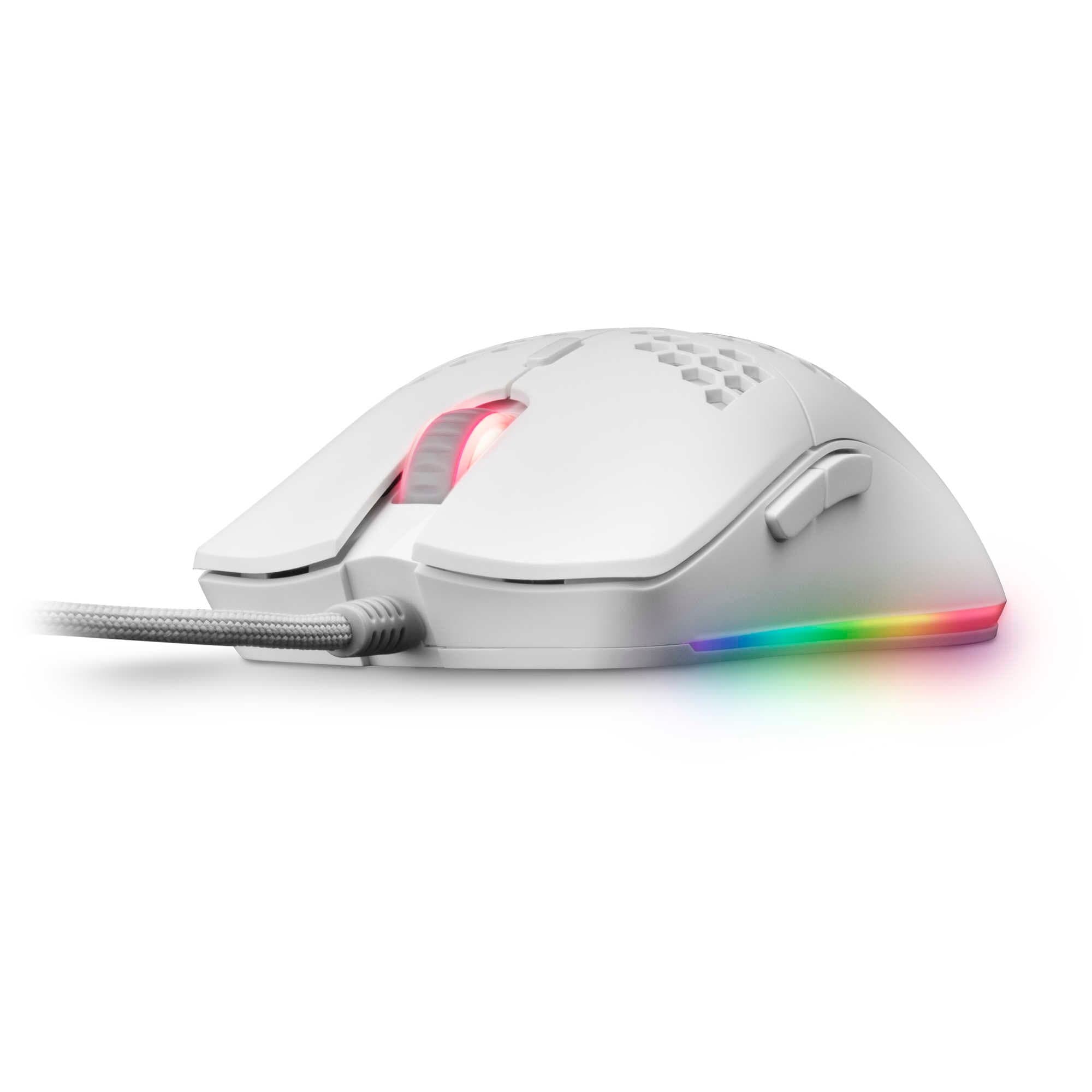Mouse USB Gamer Mars Gaming MMAXW RGB Blanco