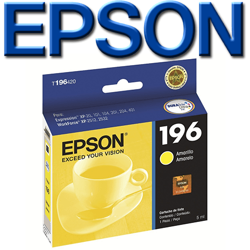 Cartucho EPSON T196 Amarillo Original