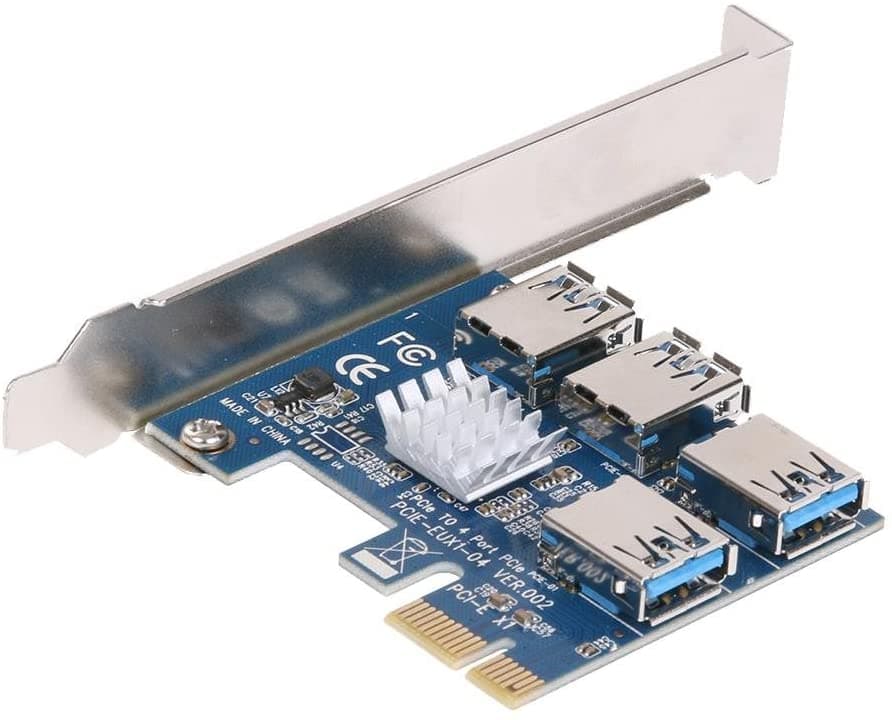 Placa PCI-Express a 4 Puertos USB 3.0 Frente Ciego (MLA930261580)
