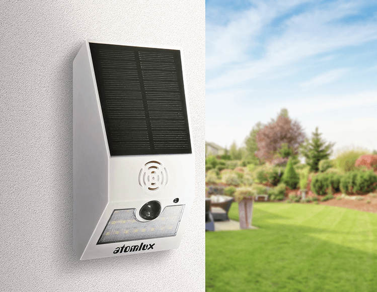 Alarma Solar con Luz Led Inalmbrica AS25 Atomlux