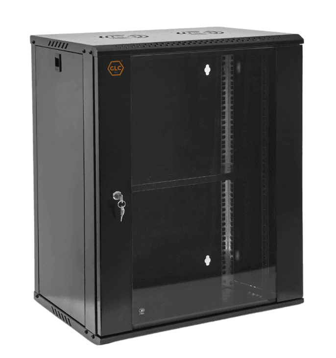 Rack 19'' 15U 450mm GLC Eco Mural (GLC-ECOMURAL-15U450) Negro