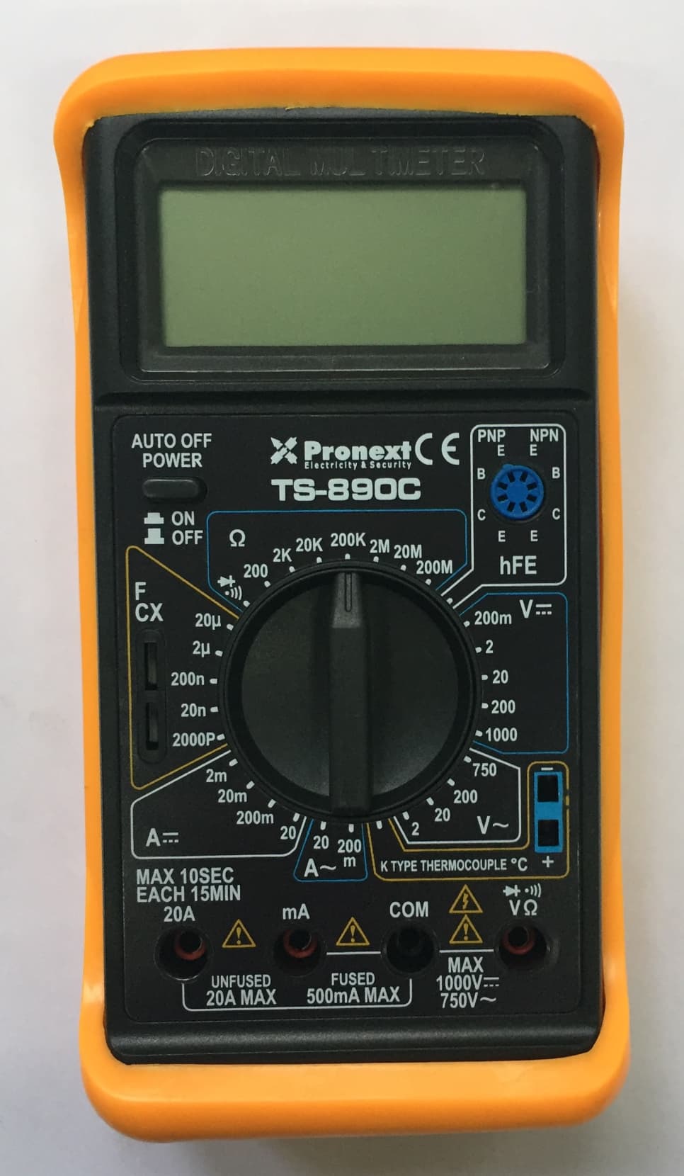 Tester con Iluminación de Display Profesional