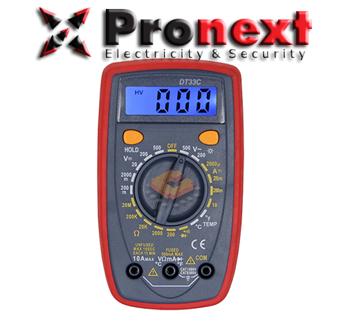Tester Digital Pronext Con Medicion de Temperatura (TS 33C)