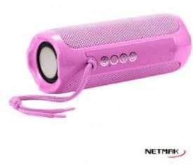 Parlante Bluetooth Netmak 10W (NM-FLOW-P) Rosa - 50% OFF