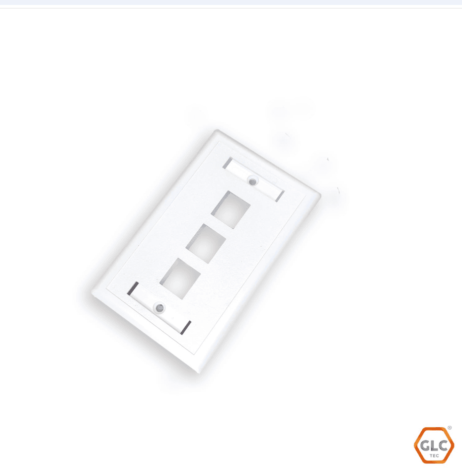 Faceplate GLC 3 Puerto Blanco (CE-4036)