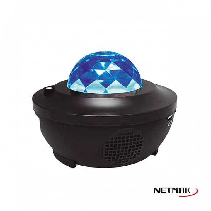 Velador Proyector Con Parlante Bluetooth Netmak (NM-502)