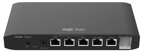 Router Administrable 5 Puertos Gigabit Cloud Ruijie (RG-EG105G V3)