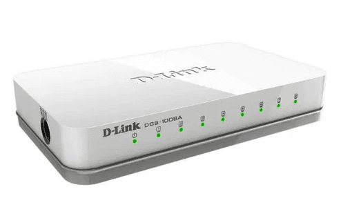 Switch D-Link 8 Puertos 10/100 Mbps (DGS-1008A)