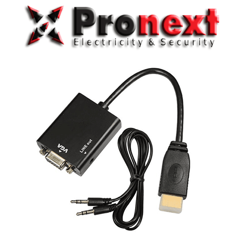 Conversor HDMI a VGA + 3.5Mm Audio Pronext (AR HDMI VGA CA)
