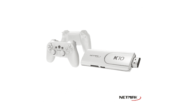 Mini Consola 4K Hdmi TV 40000 Juegos Netmak (NM-K10-W) Blanco