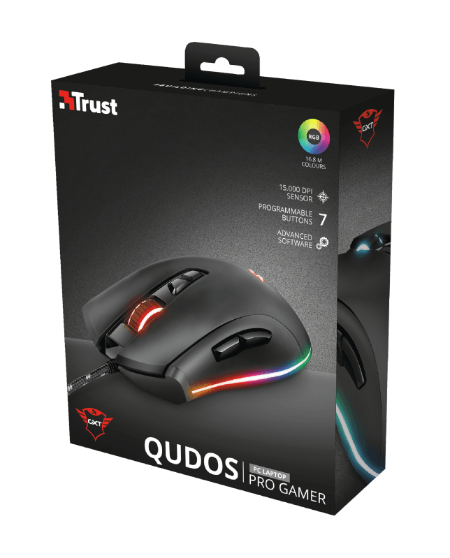 Mouse USB Gamer Trust KUDOS RGB (GXT 900) 23400