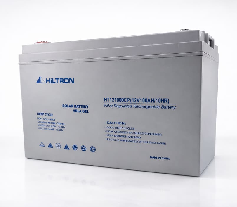 Bateria de Ciclo Profundo de 100Ah de Capacidad y 12V. Marca Hiltron