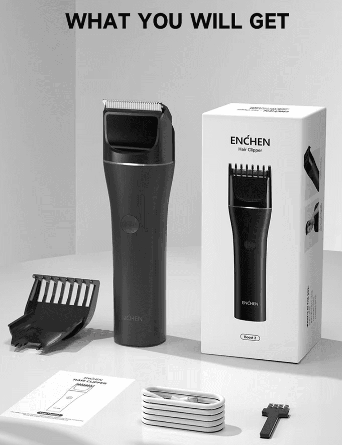 Recorta Barba y Pelo Enchen Air Clipper (BOOST 2 Black)