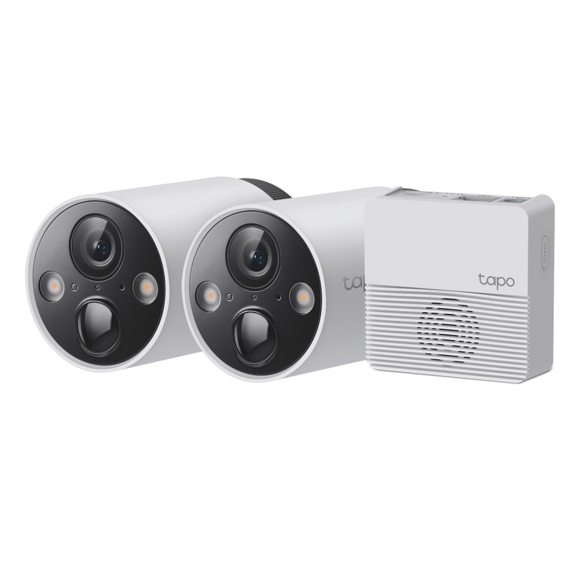 2 Camara IP a Bateria Full 2K QHD Color Exterior Dia/Noche+HUB TP-Link Tapo C420S2
