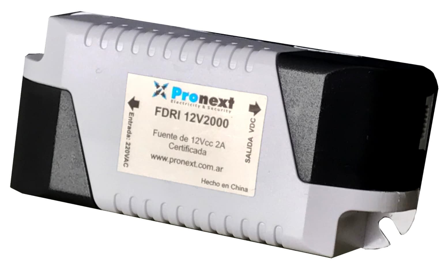 Fuente Switching Modular Pronext de Tensión de Salida 12Vcc 1000mA. Certificada