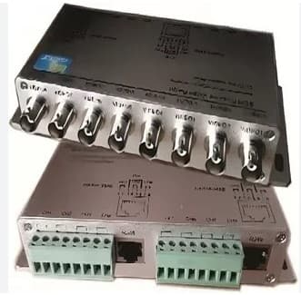 Bulenera de 8 Canales Metalico AHD HDCVI HDTVI HD 8CH. cable UTP CAT 5/5E/6