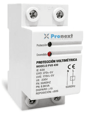 Protector de Tension Riel Din Analogico Pronext (PVD 430)