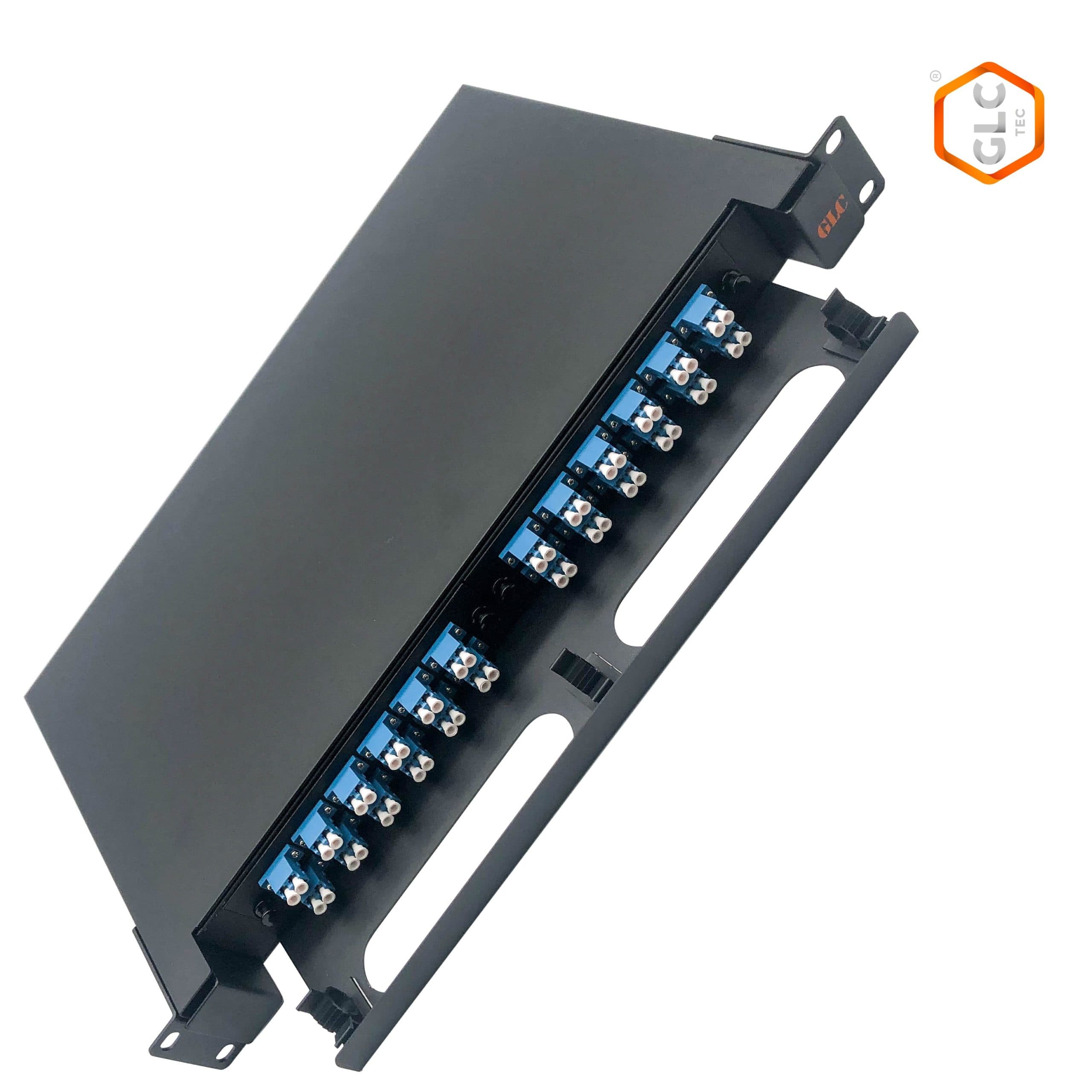 Bandeja FO C/24 Adaptador LC/PC DUP y 48 Pigtail LC/PC (GLC-BANFO-LCPC-001)