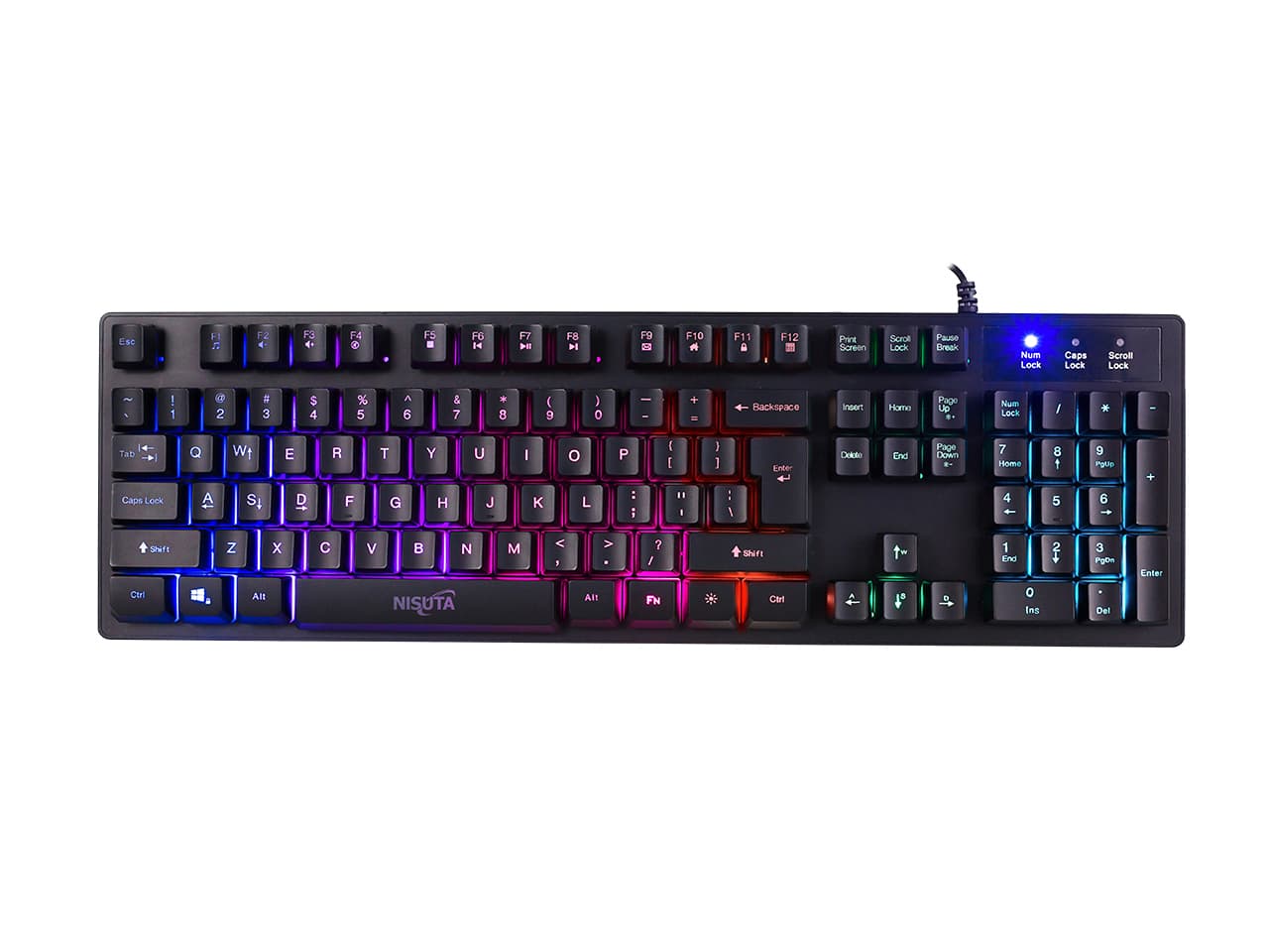 Teclado USB Gamer Nisuta RGB (NS-KBG5RL)