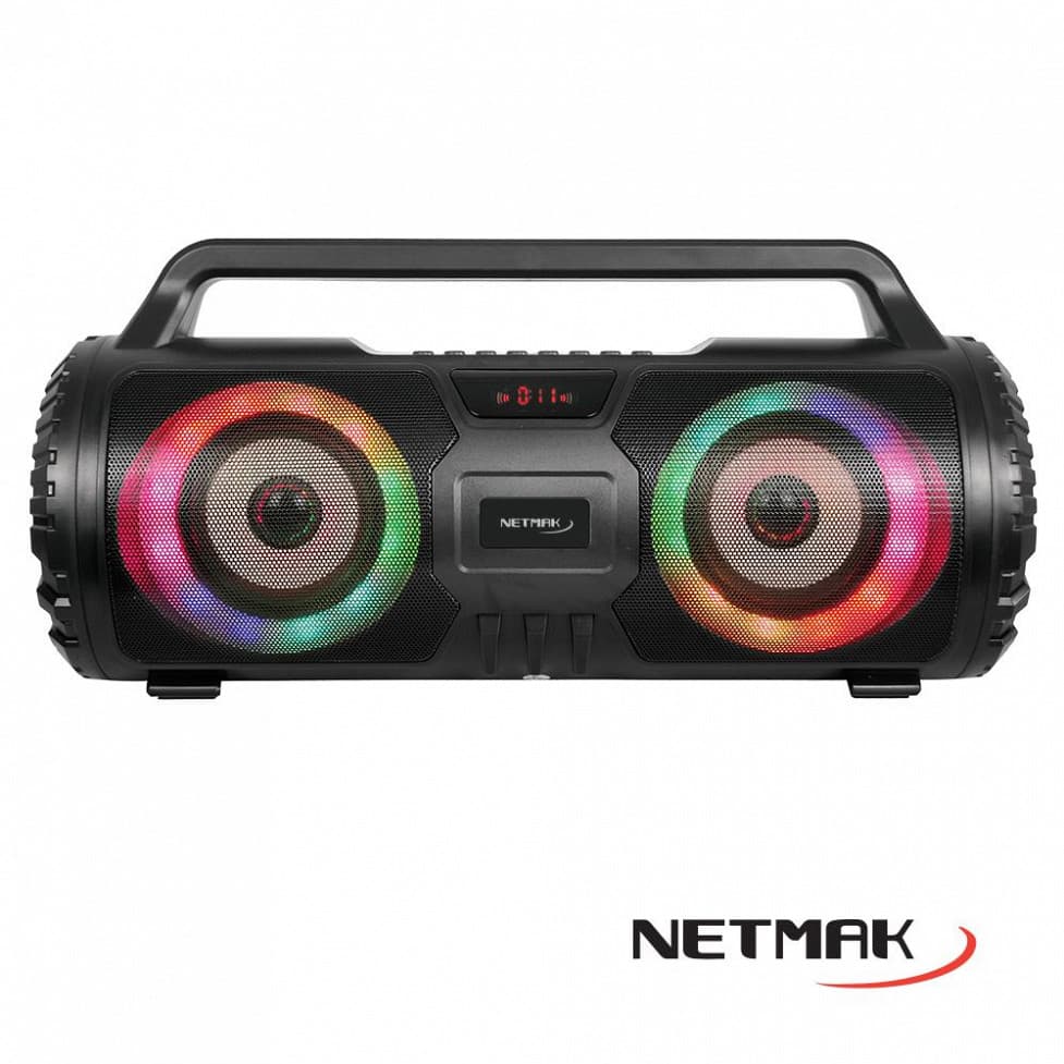 Parlante Bluetooth Netmak RGB Led Lights (NM-N57) - 50% OFF