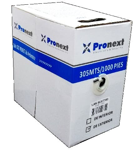Cable UTP CAT5e de Interior 305mts - 0,5mm. para Conexiones de Hasta 120mts Lineales