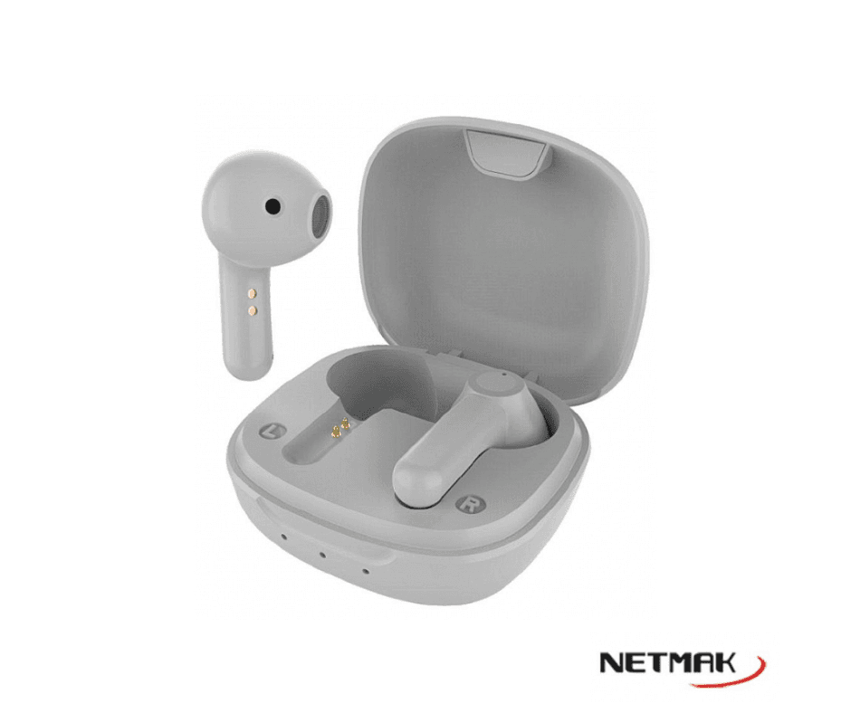 Auricular Bluetooth TWS Touch Netmak (NM-MIKO-W) White