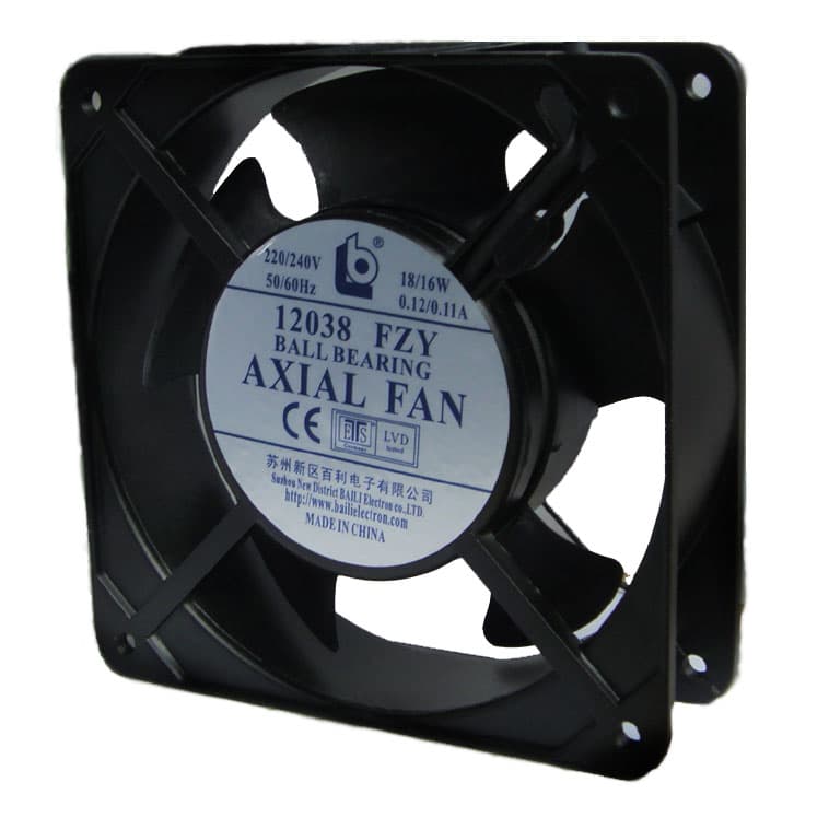 Turbina de 120x120x38mm sin Rodamiento