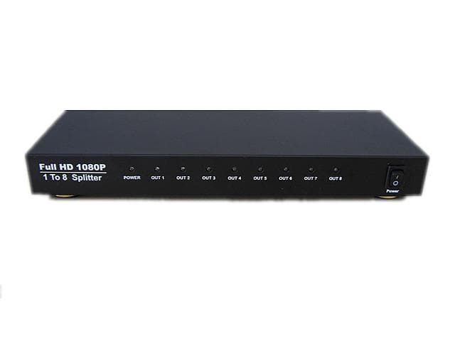 HDMI Divsor 1X8 - Divisor y Amplificador de Señal HDMI, de una Entrada y 8 Salídas