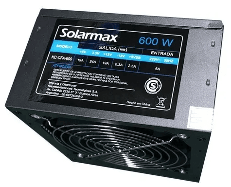 Fuente Solarmax 600w Negro (KC-CFA600) (IC04 202851 M)