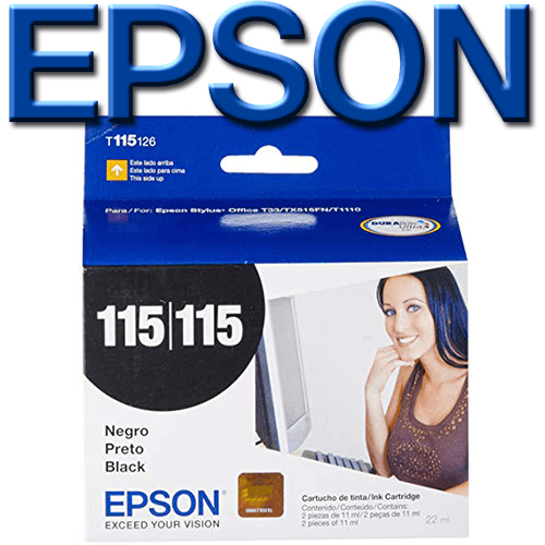 Cartucho EPSON T115 Negro x 2 Unidades Original (T115126-AL)