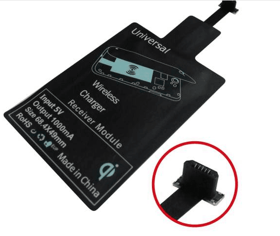 Receptor de Carga Inalambrica Para Celular Micro USB Universal