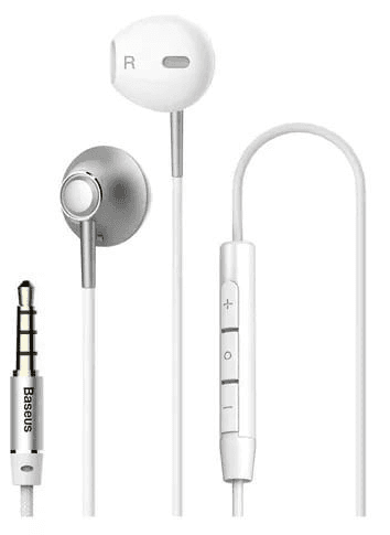 Auricular In-Ear Encok H06 c/microfono 3.5mm Blanco Baseus (A00130)